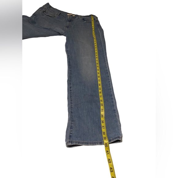 Levi’s505 Straight Jeans Women’s Size 16 Blue Light Wash Denim Stretch MidRise - Picture 13 of 16